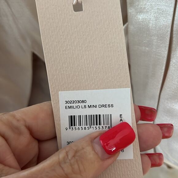 NWT $290 KEEPSAKE the label AUSTRALIA EMILIO dress oyster 2 - Picture 8 of 11